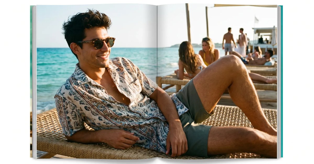 An open magazine spread from the network