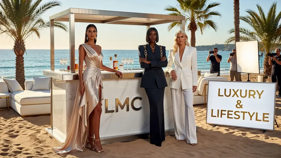 Club brand presence at the beach bar