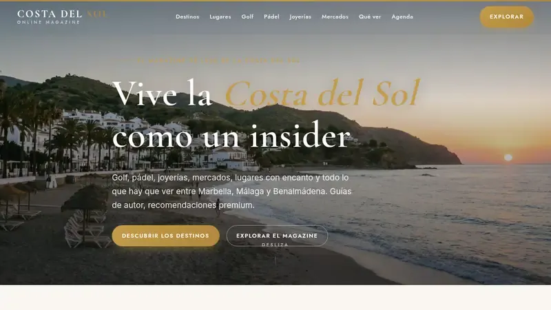 Home page of Costa del Sol España