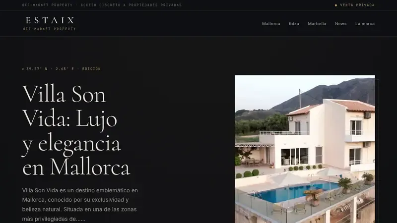 Home page of ESTAiX España