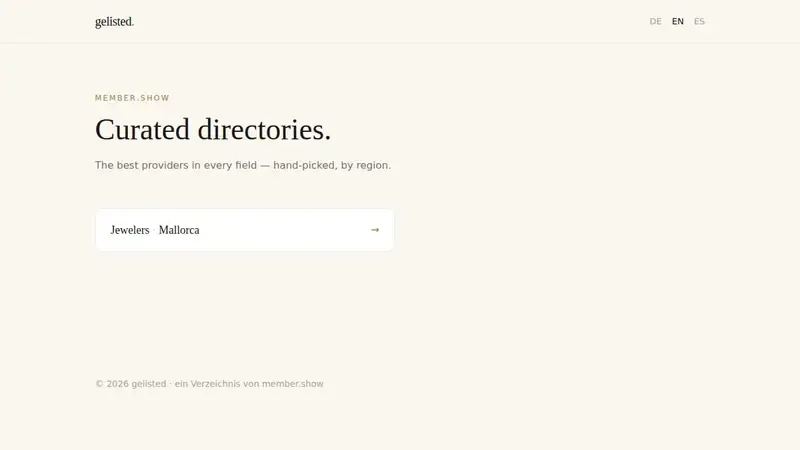 Home page of gelisted