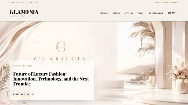 Home page of Glamesia