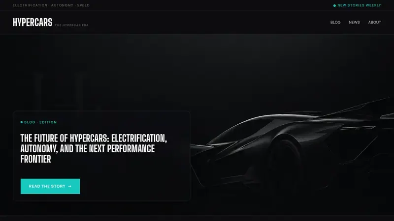 Home page of Hypercars