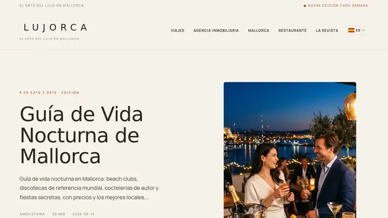 Home page of Lujorca España