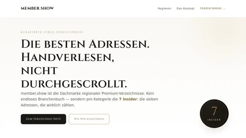 Home page of member.show