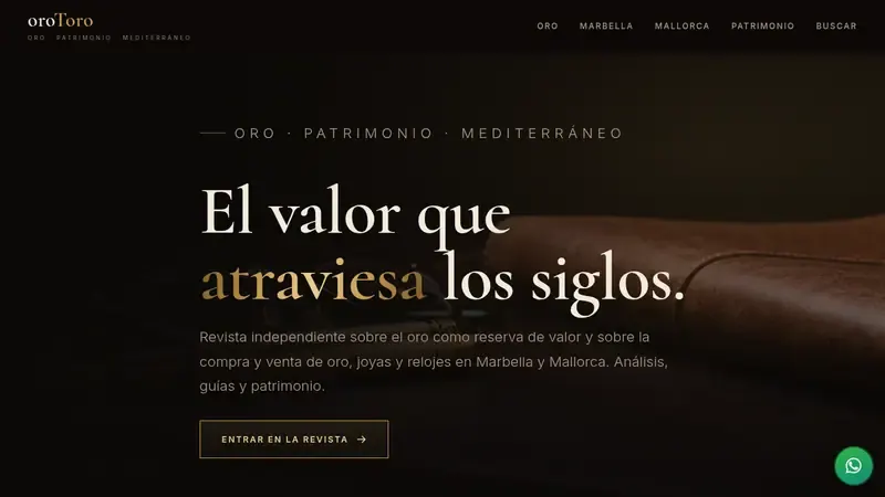 Home page of oroToro