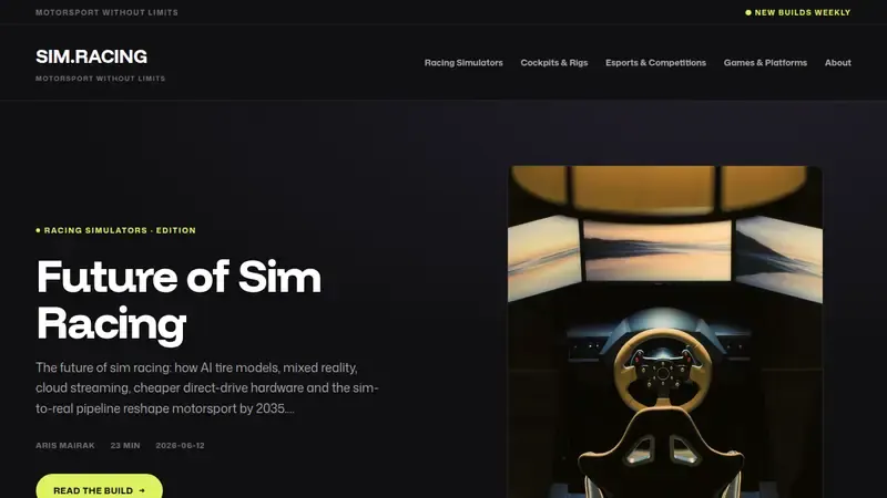Home page of Sim.Racing