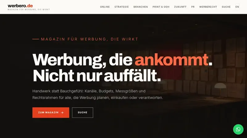 Home page of werbero