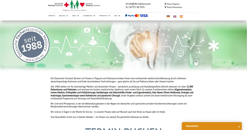 Home page of Deutsche Facharzt Zentren Mallorca